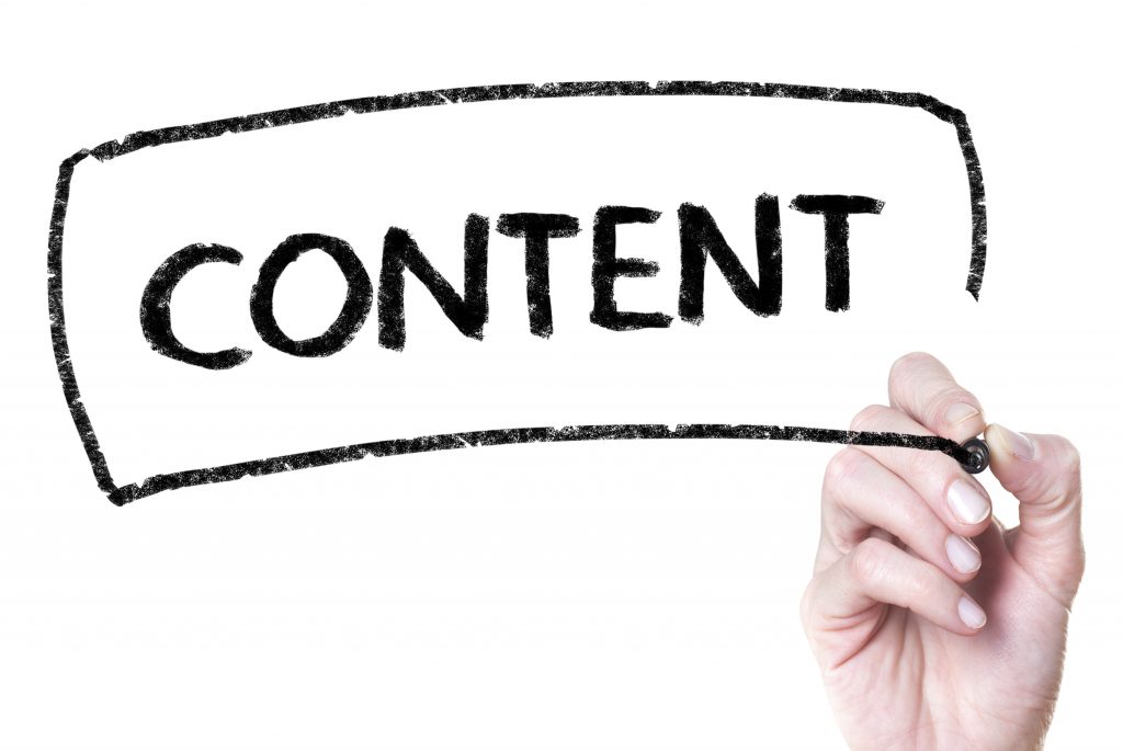 The word content written in marker on glass by person - Messagepoint
