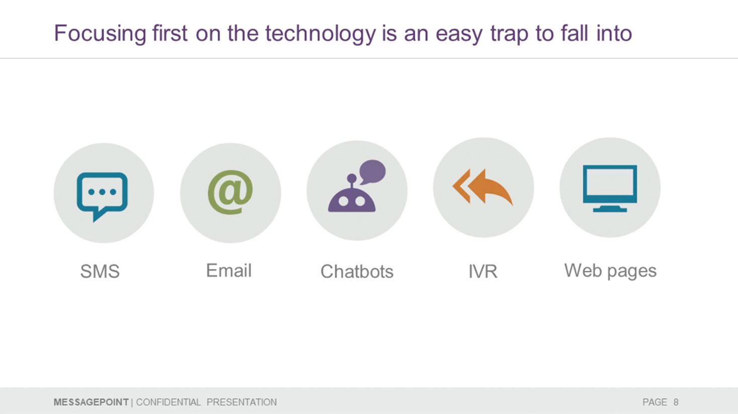 powerpoint slide with technology icons