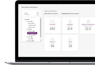 MARCIE - Messagepoint Rationalizer Dashboard screenshot