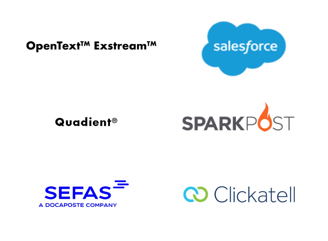 Group of logos of integration partner companies