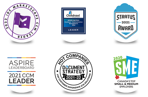 awards badges in a grid